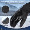imageSukeen Winter Gloves Men Women 3M Thinsulate Thermal Gloves Touchscreen WaterResistant Snow Ski Glove for Cold WeatherBlack