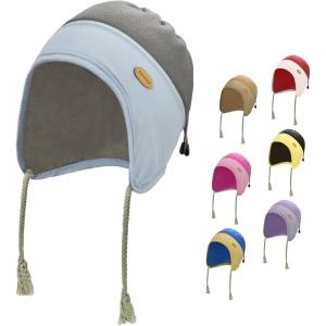 imageSukeen Kids Winter Beanie Hat for Girls Boys Antistatic Kids Warm Earflap Hat Polar Fleece Peruvian Hat for Cold Weather