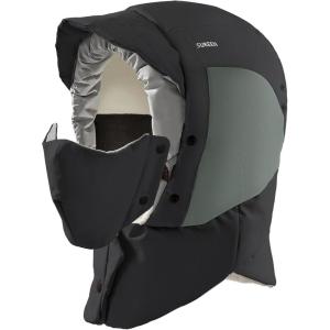 imageSukeen Lightweight Trapper Hats for Women Men Waterproof Bomber Hats Windproof Winter Warm Hat with Ear Flaps and MaskBlack