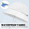 imageSukeen Bucket Hat for Men ampamp Women Lightweight UV Protection 50 Sun Hat with Adjustable Chin Strap Waterproof for HikingWhite