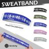 imageSukeen Headbands for Men Sweatbands Running Headbands Moisture Wicking Mens Headband Reflective Sports Headband Non Slip Cooling Headband for Gym Fitness Exercisea Blue
