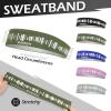 imageSukeen Headbands for Men Sweatbands Running Headbands Moisture Wicking Mens Headband Reflective Sports Headband Non Slip Cooling Headband for Gym Fitness Exercisea Dark Green