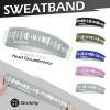 imageSukeen Headbands for Men Sweatbands Running Headbands Moisture Wicking Mens Headband Reflective Sports Headband Non Slip Cooling Headband for Gym Fitness Exercisea Gray