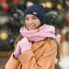imageSukeen Knit Beanie Hat for Women Thick Fleece Lined Winter Hat Warm Skull Cap Fashionable Knit Hat for OutdoorBlue