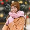 imageSukeen Knit Beanie Hat for Women Thick Fleece Lined Winter Hat Warm Skull Cap Fashionable Knit Hat for OutdoorBrown