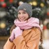 imageSukeen Knit Beanie Hat for Women Thick Fleece Lined Winter Hat Warm Skull Cap Fashionable Knit Hat for OutdoorGrey