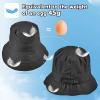 imageSukeen Lightweight Bucket Hat for Women QuickDry Hiking Hat Packable Foldable UV Sun Hat for Outdoor ActivitiesBlack