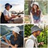 imageSukeen Lightweight Bucket Hat for Women QuickDry Hiking Hat Packable Foldable UV Sun Hat for Outdoor ActivitiesBlack