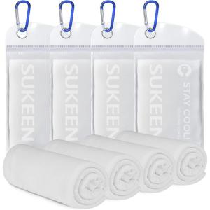 imageSukeen 4 Pack Cooling Towels 40quotx12quot Cool Towel Cold Towel Microfiber Soft Breathable Chilly Ice Towel for YogaSportRunningGymWorkoutCampingFitnessWorkout ampamp More Activities
