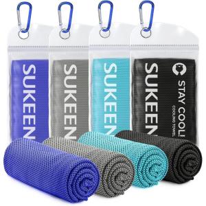 imageSukeen Cooling Towel 40quotx12quot Bulk Ice TowelSoft Breathable Chilly TowelMicrofiber Towel for YogaSportRunningGymWorkoutCampingFitnessWorkout ampamp More ActivitiesBlueGreyRoyal BlueBlack