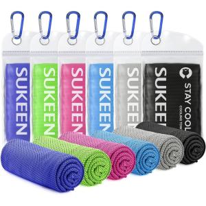 imageSukeen Cooling Towel 40quotx12quot Bulk Ice TowelSoft Breathable Chilly TowelMicrofiber Towel for YogaSportRunningGymWorkoutCampingFitnessWorkout ampamp More ActivitiesBlueGreyPinkBlackGreenDark Blue
