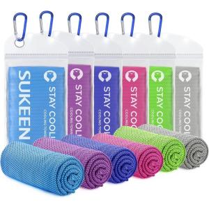 imageSukeen Cooling Towel40quotx12quot Sweat Towel Cold Towel for NeckampampHeadSoft Breathable Chilly Towel for Yoga Golf Gym Camping Running Workout ampamp More ActivitiesBluePurpleDark BluePinkGreenGrey