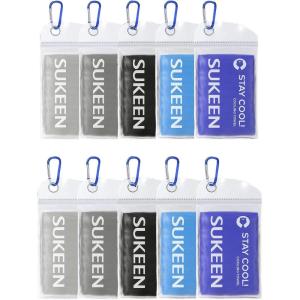 imageSukeen Cooling Towel40quotx12quot Sweat Towel Cold Towel for NeckampampHeadSoft Breathable Chilly Towel for Yoga Golf Gym Camping Running Workout ampamp More Activities2blue2dark Grey2dark Blue2grey2black