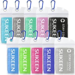 imageSukeen Cooling Towels for Neck and Face 40quot x 12quot Cooling Towel 6 Pack Microfiber Best Sports Cooling Cool Towels for Hot Weather Soft Breathable Cooling Towels for Sweat Athletes Men WomenLake Bluedark Greypale Greenpinkblackbluegreenlight Purpledark Bluegrey