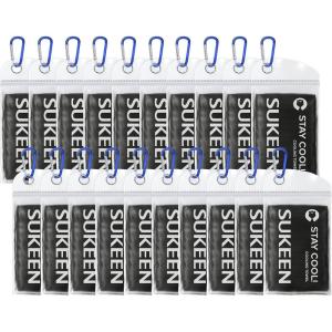 imageSukeen Cooling Towels for Neck and Face40quotx12quot Cooling Towels Bulk Cool Towels for Neck Gym Towels for Sweat Cooling Towels for Hot Weather Sweat Towels for Gym Workout Sports20 PackBlack