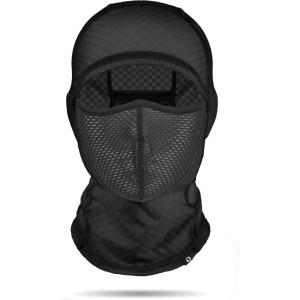 imageSukeen Kids Summer Balaclava for Boys Girls UV Sun Protection Face Cover Cooling Face Mask Breathable Neck Gaiter for OutdoorBlack