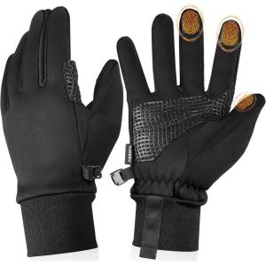 imageSukeen Winter Gloves Men Women Soft Warm AntiSlip Winter Gloves with Touchscreen Fingers Windproof Warm Gloves for Running Driving Cycling Workout Black XL