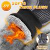 imageSukeen Kids Winter Gloves for Boys Girls Windproof Ski Gloves AntiSlip Cold Weather Glove with Thick Plush for OutdoorGrey