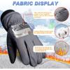 imageSukeen Kids Winter Gloves for Boys Girls Windproof Ski Gloves AntiSlip Cold Weather Glove with Thick Plush for OutdoorGrey