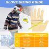 imageSukeen Kids Winter Gloves for Boys Girls Windproof Ski Gloves AntiSlip Cold Weather Glove with Thick Plush for OutdoorGrey