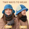 imageSukeen Winter Hats for Teenager Youth Women Windproof Warm Hat with Fleece Lining Antistatic Earflaps Hat for Outdoor CyclingBlue