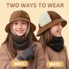 imageSukeen Winter Hats for Teenager Youth Women Windproof Warm Hat with Fleece Lining Antistatic Earflaps Hat for Outdoor CyclingBrown