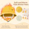 imageSukeen Winter Hats for Teenager Youth Women Windproof Warm Hat with Fleece Lining Antistatic Earflaps Hat for Outdoor CyclingYellow