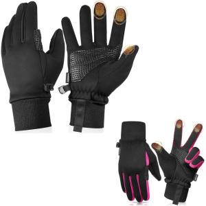 imageWinter Gloves Men Women Black Size M