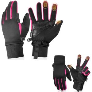 imageWinter Gloves for Men Women Rose Red Size M