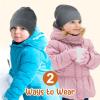 imageSukeen Kids Beanie Hat for Girls Boys Seepage Proof Warm Skull Cap Soft Cold Weather Hat Ages 412 for Daily OutdoorGrey