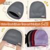 imageSukeen Kids Beanie Hat for Girls Boys Seepage Proof Warm Skull Cap Soft Cold Weather Hat Ages 412 for Daily OutdoorGrey