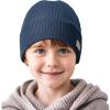 imageSukeen Kids Beanie Hat for Girls Boys Seepage Proof Warm Skull Cap Soft Cold Weather Hat Ages 412 for Daily OutdoorBlue