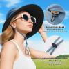 imageSukeen Wide Brim Sun Hats for Women Men Double Sided Wearing Fishing Hats UPF50 Cooling Bucket Hat for Beach Hiking OutdoorBlue