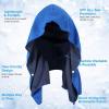 imageSukeen Cooling Hoodie Towel 3 Pack Quick Drying Absorbent Cooling Towels for Neck and Face Sport Workout Camping Cycling Cooling Towel Breathable Cooling Neck WrapsRoyal Blue