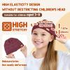 imageSukeen Kids Winter Hat Chenille Knit Beanie Hat with Lined for Girls Boys Toddlers Ages 38 Warm Skull Caps for OurdoorWine Red