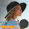 imageSukeen Sun Hats for Women Wide Brim Hats for Mens Fishing Hat Bucket Hat Summer Packable Beach Hat UV Protection 50 HatBlack