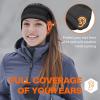 imageSukeen Running Ear Warmers for Women DoubleLayer Fleece Ear Warmer Headband Moisture Wicking NonSlip Winter Running Headband Elastic Winter Headbands for Cycling Hiking Jogging BlackGrayBlack