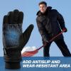 imageSukeen Womens Winter Gloves  Waterproof Windproof Warm Touch Screen with Soft Fleece Inside NonSlip Palm Grip ampamp Snug Wrist Cuff for Running Hiking Work Driving
