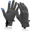 imageSukeen Lightweight Running Gloves for Men Women Touchscreen AntiSlip Sports Gloves Winter Warm Gloves for Cycling DrivingGrey