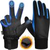 imageSukeen Winter Warm Gloves for Men WomenWindproof Running Gloves Touch Screen Cycling Gloves for Cold Weather Outdoor Blue XLarge