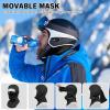 imageSukeen Winter Balaclava Breathable Face Mask Ski Mask for Men Women Warmer Bandana Face Cover Cold Neck Gaiters for OutdoorGrey