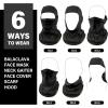 imageSukeen Winter Balaclava Breathable Face Mask Ski Mask for Men Women Warmer Bandana Face Cover Cold Neck Gaiters for OutdoorWhite