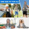 imageSukeen Cooling Hoodie Towel Lightweight Cooling Towels for Neck and Face with Sticky Edge Cooling Neck Wraps to Cool You Down Sport Gym Cooling Towels for Hot Weather Dark Gray