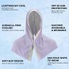 imageSukeen Mini Cooling Towels for Neck and Face Cooling Hoodie Towels for Kids Lightweight Soft Breathable Cooling Hooded Towel Kids for Sports Exercise School and More Activities Macaron Lavender