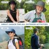 imageSukeen Sun Hat for Men Women Wide Brim Fishing Hat with Adjustable Knob UPF 50 Boonie Hat for Hiking Gardening Safari