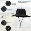 imageSukeen Sun Hat for Men Women Wide Brim Fishing Hat with Adjustable Knob UPF 50 Boonie Hat for Hiking Gardening Safari