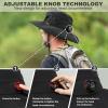 imageSukeen Sun Hat for Men Women Wide Brim Fishing Hat with Adjustable Knob UPF 50 Boonie Hat for Hiking Gardening Safari