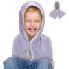 imageSukeen Mini Cooling Towels for Neck and Face Cooling Hoodie Towels for Kids Lightweight Soft Breathable Cooling Hooded Towel Kids for Sports Exercise School and More Activities Macaron Lavender